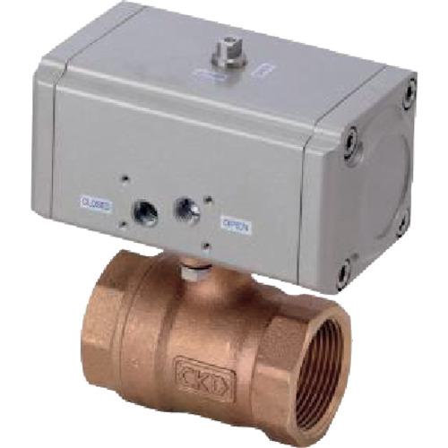 ■CKD エアオペレイト式ボールバルブ2ポート弁(コンパクトロータリバルブ)〔品番:CHB32〕【3841435:0】[送料別途見積り][掲外取寄][店頭受取不可]
