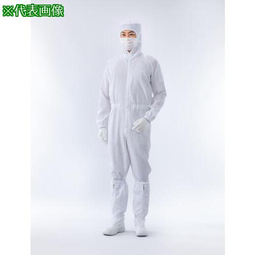 ■ADCLEAN フード一体型センターファスナークリーンスーツ ブルー M〔品番:CK13342M〕【3870321:0】[送料別途見積り][法人・事業所限定][外直送][店頭受取不可]