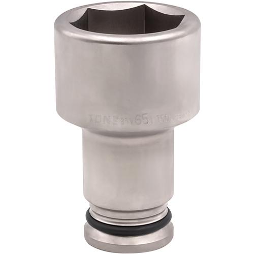 ■TONE インパクト用超ロングソケット 対辺寸法65mm 差込角25.4mm〔品番:8NV65L150〕【3876233:0】[店頭受取不可]
