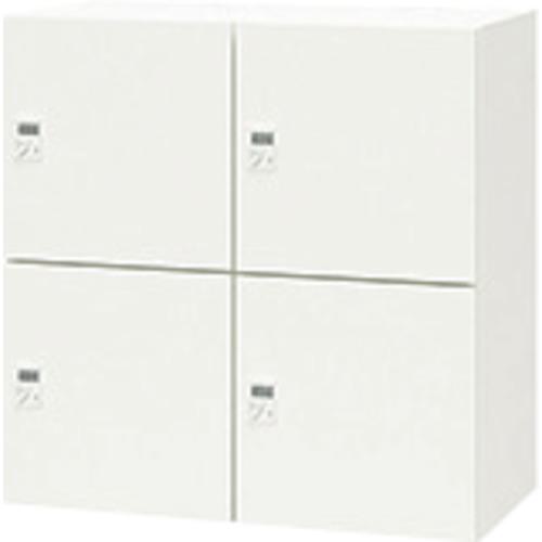 ■NAIKI パーソナルロッカー(4人用) ポッケ PK型 スタンダードタイプ ダイヤル錠 投入口なし〔品番:PK0909CPD4WW〕【3904392:0】[送料別途見積り][法人・事業所限定][外直送][店頭受取不可]｜ホームセンターバロー　店