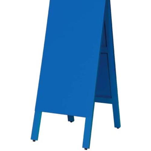 ■馬印 多目的A型案内板(青)両面〔品番:WA450VB〕【3910419:0】[送料別途見積り][法人・事業所限定][外直送][店頭受取不可]