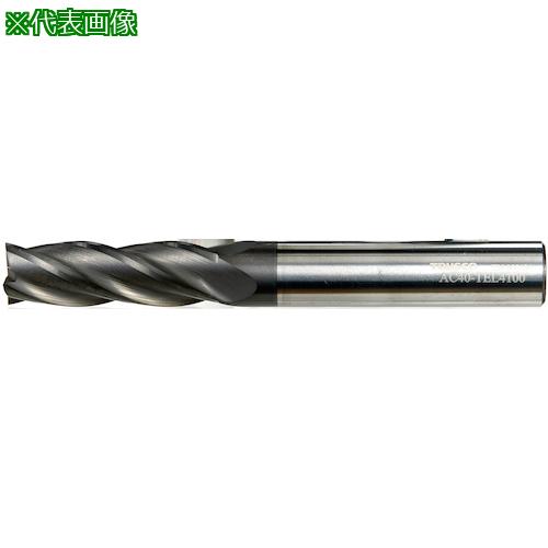 ■TRUSCO 超硬スクエアエンドミル(4枚刃・3D・ギャッシュランド付)16.0〔品番:AC40TEL4160〕【3911475:0】[店頭受取不可]