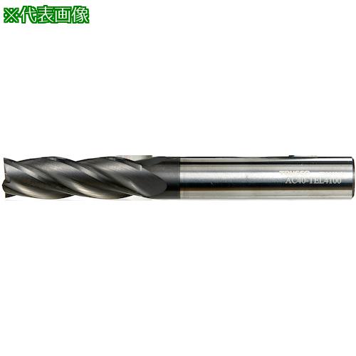 ■TRUSCO 超硬スクエアエンドミル(4枚刃・3D・ギャッシュランド付)20.0〔品番:AC40TEL4200〕【3911477:0】[店頭受取不可]