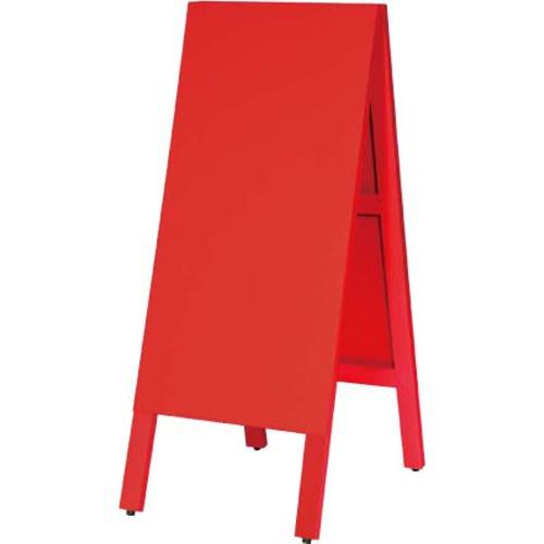 ■馬印 多目的A型案内板(赤)両面〔品番:WA450VR〕【3912036:0】[送料別途見積り][法人・事業所限定][外直送][店頭受取不可]