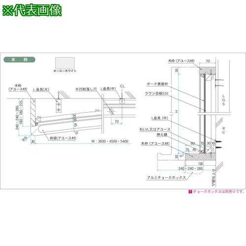 ■馬印 ホーローホワイト 木枠 大型曲面白板〔品番:HWR412〕【3927671:0】[送料別途見積り][法人・事業所限定][外直送][店頭受取不可]｜ホームセンターバロー　店