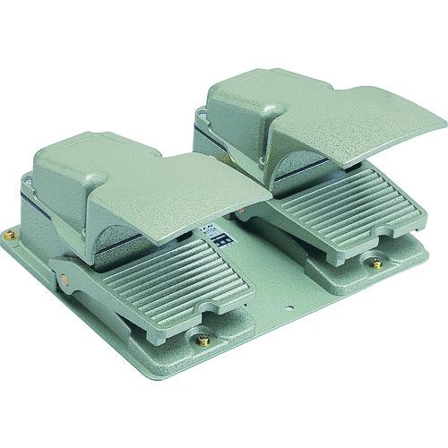 ■オジデン フットスイッチ 産業用防雨形・保護カバー付 定格6A-250VAC〔品番:OFLTWSM2C〕【3966101:0】[店頭受取不可]