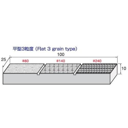 ■アルゴファイル ダイヤモンドドレッサー平3粒度タイプ 25×100×10〔品番:HT903〕【3998405:0】[法人・事業所限定][直送元][店頭受取不可]