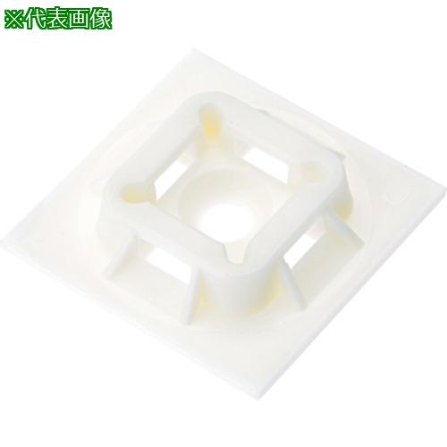 ■PANDUIT マウントベース M3ねじ止め 難燃性白 (500個入)〔品番:ABM100S6D69〕【4036484:0】[店頭受取不可]