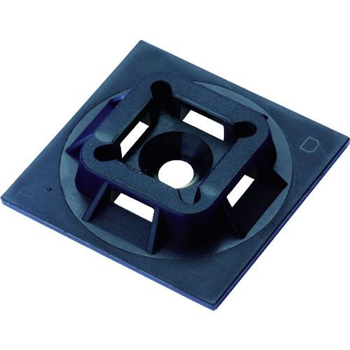 ■PANDUIT マウントベース アクリル系粘着テープ付き 耐候性黒 1000個入〔品番:ABM1MATM0〕【4036620:0】[店頭受取不可]