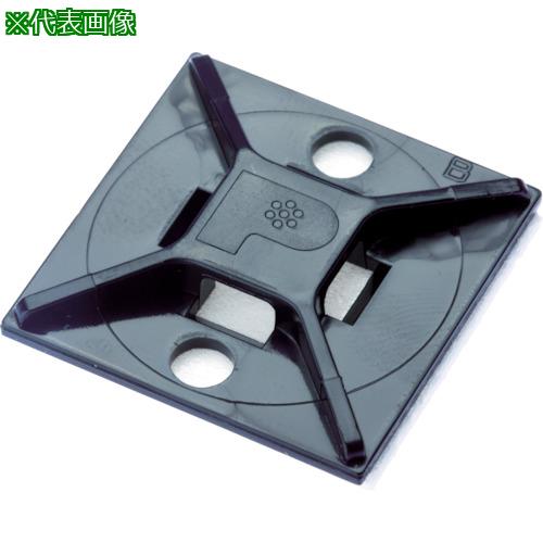■PANDUIT マウントベース アクリル系粘着テープ付き 耐候性黒(500個入)〔品番:ABM2SATD0〕【4036701:0】[店頭受取不可]｜ホームセンターバロー　店