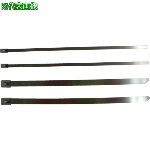 ■PANDUIT MLTタイプ 自動ロック式ステンレススチールバンド SUS304 幅4.6mm 長さ1156mm 25本入り MLT14S-Q〔品番:MLT14SQ〕【4036930:0】[店頭受取不可]