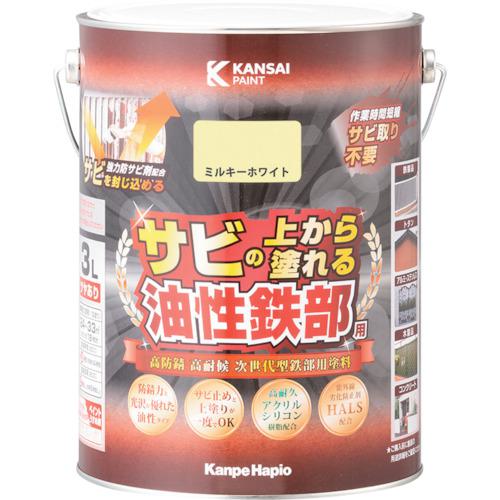 ■KANSAI 油性鉄部用S ミルキーWT 3L《4個入》〔品番:00357640511030〕【4044269×4:0】[送料別途見積り][掲外取寄][店頭受取不可]