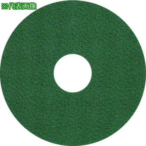 ■3M グリーンスクラビングパッド 緑 330×82mm (5枚入)〔品番:GRE330X82〕【4062809:0】[店頭受取不可]