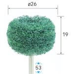 ■ナカニシ ファイバーサンダー 5本入 φ26×19×軸φ3 #320〔品番:48633〕【4070478:0】[送料別途見積り][掲外取寄][店頭受取不可]