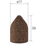 ■ナカニシ キャップサンダー 20個入 円筒先丸型 φ17×26 #150〔品番:49817〕【4070982:0】[送料別途見積り][掲外取寄][店頭受取不可]