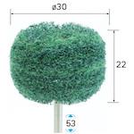 ■ナカニシ ファイバーサンダー 5本入 φ30×22×軸φ3 #320〔品番:48638〕【4071741:0】[送料別途見積り][掲外取寄][店頭受取不可]