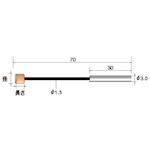 ■ナカニシ セラミック砥石 弾性シャフト付 円筒型 φ5×10×軸φ3 #220〔品番:42784〕【4073128:0】[送料別途見積り][掲外取寄][店頭受取不可]