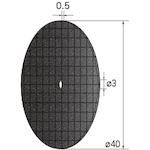 ■ナカニシ 切断砥石ディスク 10枚入 φ40×0.5×穴φ3 WA #80〔品番:43296〕【4075150:0】[送料別途見積り][掲外取寄][店頭受取不可]