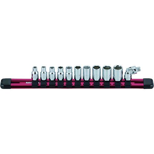 ■ミトロイ 1/4 ソケットレンチセット mm10コマ12点〔品番:SH212M〕【4077812:0】[送料別途見積り][掲外取寄][店頭受取不可]