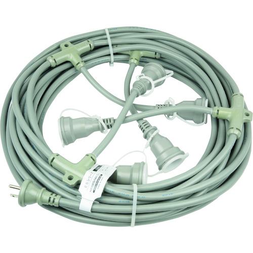 ■HASEGAWA 分岐ケーブル ESTCシリーズ 20m 防水コネクター〔品番:ESTC20M234〕【4116655:0】[送料別途見積り][法人・事業所限定][外直送][店頭受取不可]