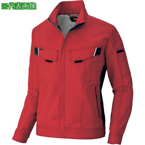 ■アイトス ムービンカット 長袖ブルゾン(男女兼用)AZ6801 レッド×チャコール L〔品番:AZ6801009L〕【4135314:0】[送料別途見積り][掲外取寄][店頭受取不可]