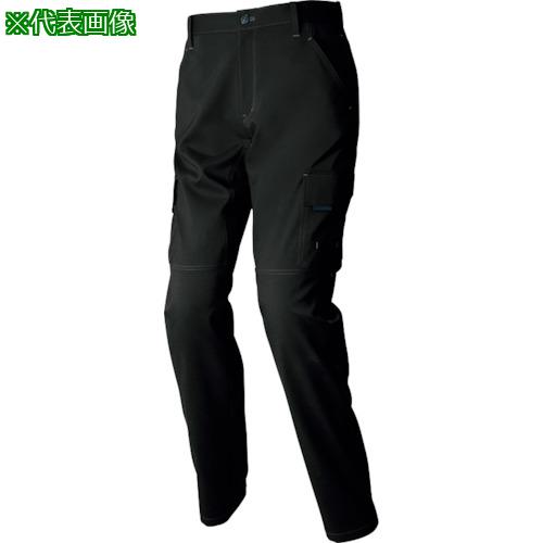 ■アイトス ノータックカーゴパンツストレッチ裏綿(ライトフィックス) ブラック5L〔品番:AZ25210105L〕【4135913:0】[送料別途見積り][掲外取寄][店頭受取不可]