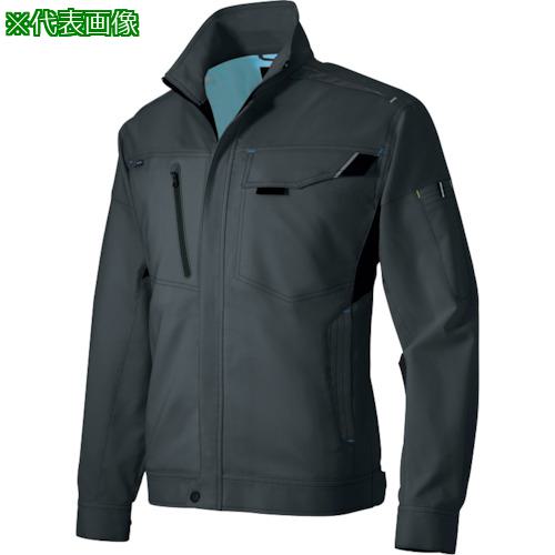 ■アイトス 長袖ブルゾンストレッチ裏綿(ライトフィックス) チャコールS〔品番:AZ2501014S〕【4136158:0】[送料別途見積り][掲外取寄][店頭受取不可]