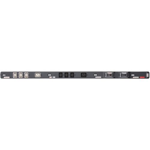■明工 30A 200Vコンセントバー (C13×6,C19×2) 20A安全ブレーカ×2(C13×3コ,C19×1コ 2分岐)〔品番:ME8809〕【4139007:0】[送料別途見積り][法人・事業所限定][掲外取寄][店頭受取不可]