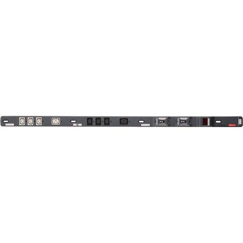 ■明工 20A安全ブレーカ・電流監視装置付 30A 200Vコンセントバー (C13×6,C19×2)〔品番:ME8819〕【4140698:0】[送料別途見積り][法人・事業所限定][掲外取寄][店頭受取不可]