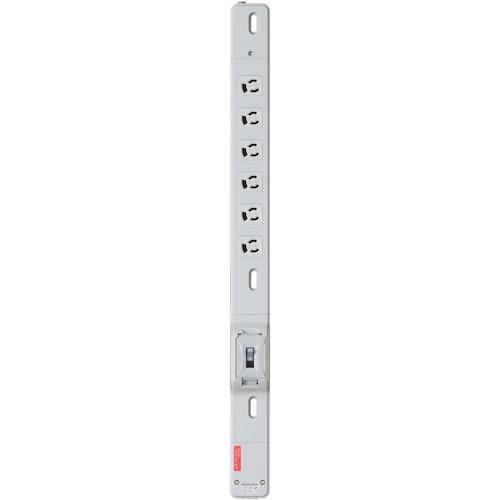 ■明工 FM15Aコンセントバー(6コ口)20A安全ブレーカ付〔品番:MR7671〕【4142266:0】[送料別途見積り][法人・事業所限定][掲外取寄][店頭受取不可]