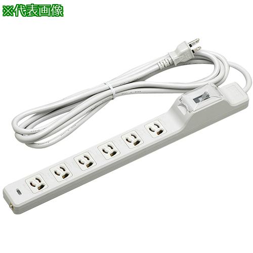 ■明工 15A安全ブレーカ付OA用抜け止め接地タップ(6コ口)EM-CCTF5m 接地プラグ付〔品番:MR7632TJK5〕【4147054:0】[送料別途見積り][法人・事業所限定][掲外取寄][店頭受取不可] 11,202円