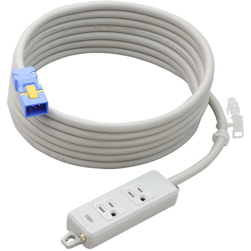 ■明工 横形OA用接地タップ2コ口 ランプ、マグネット付 VCT5mハーネスプラグ付〔品番:MR7702NT5〕【4148587:0】[送料別途見積り][掲外取寄][店頭受取不可]