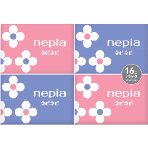 ■ネピア ネピネピポケットティシュ 10W16コパック〔品番:61623〕【4159629:0】[送料別途見積り][掲外取寄][店頭受取不可]