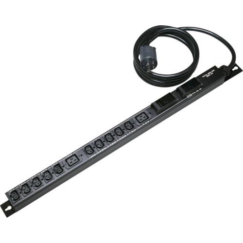 ■明工 200V PDU(C13X5.C19X1ブレーカー)X2 3mL6-30B〔品番:MR7546T4A3〕【4162751:0】[店頭受取不可]｜ホームセンターバロー　店
