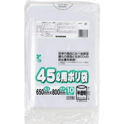 ■ワタナベ 45リットル バイオ10 半透明《60組入》〔品番:BM65D10〕【4169142×60:0】[送料別途見積り][掲外取寄][店頭受取不可]