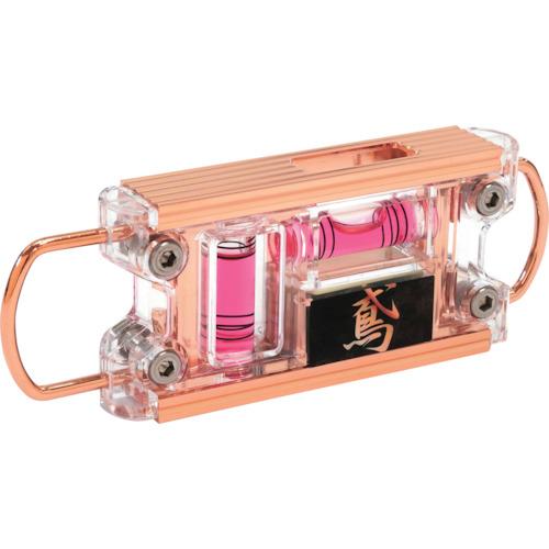 ■SK 水平器 鳶レベル2 ピンクゴールド〔品番:EDTB2PGR〕【4202437:0】[店頭受取不可]