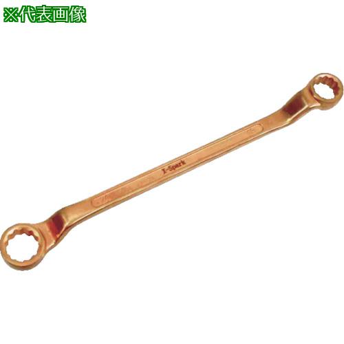■HAMACO 防爆工具 両口メガネレンチ(60度) 二面幅寸法(mm):19×24〔品番:CBMM1924〕【4208960:0】[店頭受取不可]