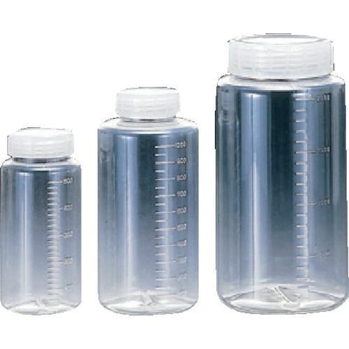 ■サンプラ クリアー広口ボトル 1L(50本入り)(箱単位)〔品番:02016C〕【4235607:0】[送料別途見積り][店頭受取不可]