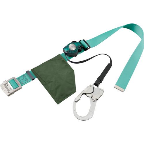 ■タイタン RICORO-Nライト ロック装置付巻取器式胴ベルト ライトグリーン〔品番:RA507NLG〕【4246238:0】[送料別途見積り][掲外取寄][店頭受取不可]