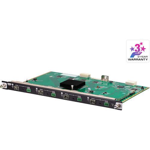 ■ATEN 4ポート10G光ファイバー入力ボードMMケーブル使用、最長300m〔品番:VM7584K1〕【4250447:0】[送料別途見積り][掲外取寄][店頭受取不可]