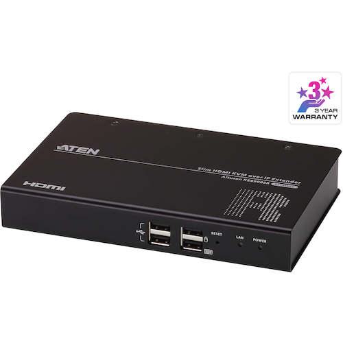 ■ATEN スリムタイプHDMIIP-KVMエクステンダー(レシーバー)〔品番:KE8900SR〕【4250641:0】[送料別途見積り][掲外取寄][店頭受取不可]