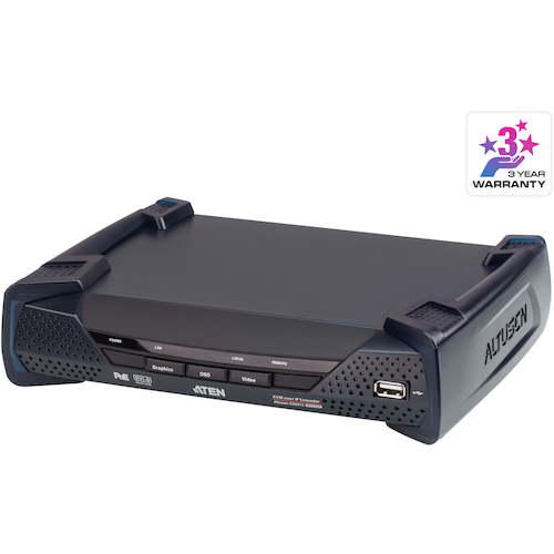 ■ATEN デュアルリンクDVI-DIP-KVMレシーバー(2K、PoE対応)〔品番:KE6912R〕【4250646:0】[送料別途見積り][掲外取寄][店頭受取不可]