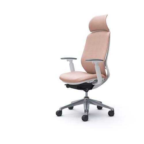 ■OKAMURA シルフィー可動肘 背クッションEXハイ ホワイトボディ ハンガー無 ランバー無 アルミ脚〔品番:C68CBWFXW8〕【4253228:0】[送料別途見積り][法人・事業所限定][外直送][店頭受取不可]