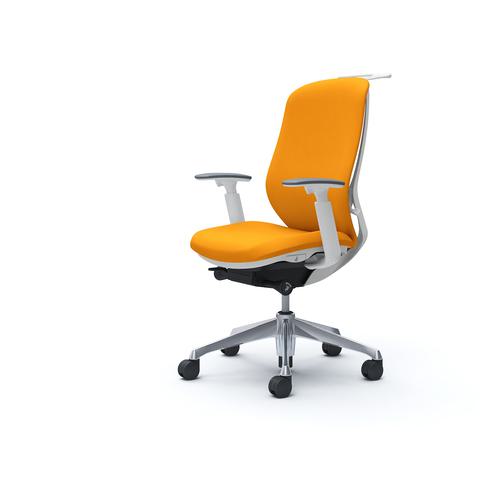 ■OKAMURA シルフィー 可動肘 背クッション ハイ ホワイトボディ ハンガー有 ランバー無 アルミ脚〔品番:C688BWFSG8〕【4253252:0】[送料別途見積り][法人・事業所限定][外直送][店頭受取不可]｜ホームセンターバロー　店