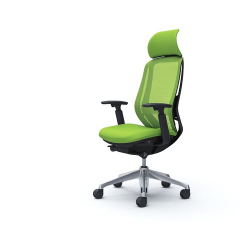 ■OKAMURA シルフィー 可動肘 背メッシュEXハイ ブラックボディ ハンガー無 ランバー有 アルミ脚〔品番:C68ABSFMP5〕【4253308:0】[送料別途見積り][法人・事業所限定][外直送][店頭受取不可]