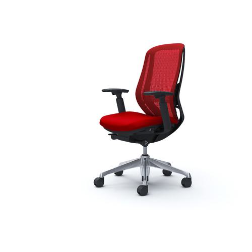 ■OKAMURA シルフィー 可動肘 背メッシュ ハイ ブラックボディ ハンガー無 ランバー有 アルミ脚〔品番:C685BSFMP9〕【4254968:0】[送料別途見積り][法人・事業所限定][外直送][店頭受取不可]｜ホームセンターバロー　店