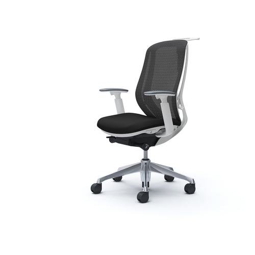 ■OKAMURA シルフィー 可動肘 背メッシュ ハイ ホワイトボディ ハンガー有 ランバー無 アルミ脚〔品番:C686BWFMP1〕【4254978:0】[送料別途見積り][法人・事業所限定][外直送][店頭受取不可]｜ホームセンターバロー　店 61,468円