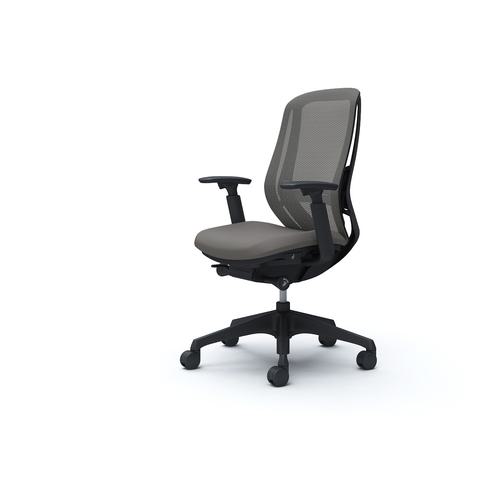 ■OKAMURA シルフィー 可動肘 背メッシュ ハイ ブラックボディ ハンガー無 ランバー有 樹脂脚〔品番:C685XSFMR2〕【4254995:0】[送料別途見積り][法人・事業所限定][外直送][店頭受取不可]｜ホームセンターバロー　店 58,740円