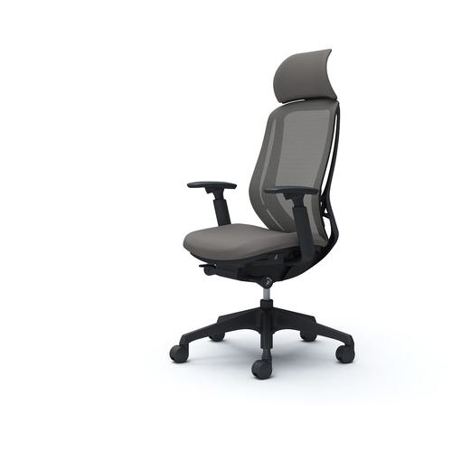 ■OKAMURA シルフィー可動肘 背メッシュEXハイ ブラックボディ ハンガー無 ランバー無 樹脂脚〔品番:C68AXRFMR2〕【4256524:0】[送料別途見積り][法人・事業所限定][外直送][店頭受取不可]