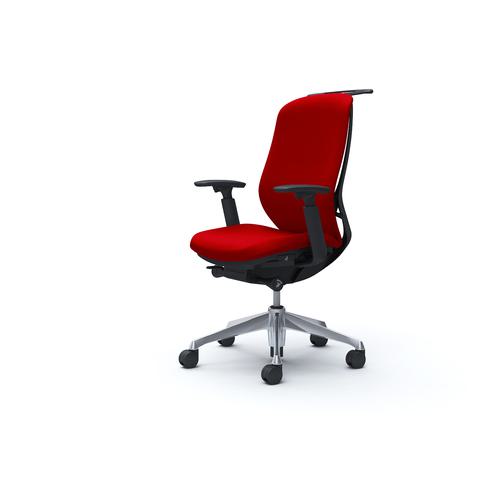 ■OKAMURA シルフィー 可動肘 背クッション ハイ ブラックボディ ハンガー有 ランバー無 アルミ脚〔品番:C688BRFSF9〕【4256561:0】[送料別途見積り][法人・事業所限定][外直送][店頭受取不可]｜ホームセンターバロー　店